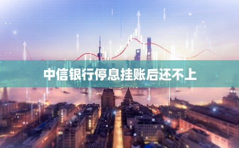 中信银行停息挂账后还不上