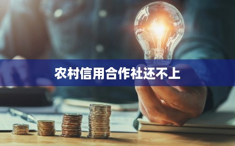 农村信用合作社还不上