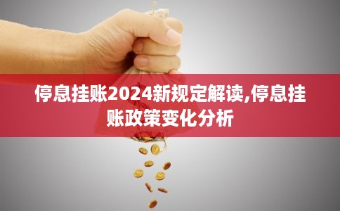 停息挂账2024新规定解读,停息挂账政策变化分析