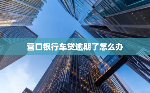 营口银行车贷逾期了怎么办