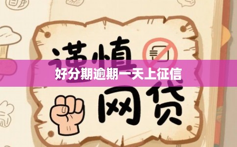 好分期逾期一天上征信