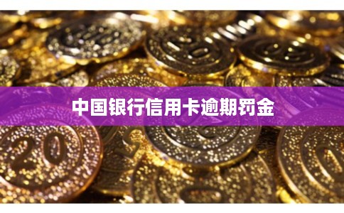 中国银行信用卡逾期罚金