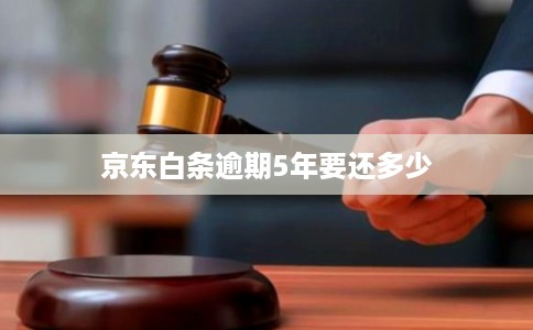 京东白条逾期5年要还多少 京东白条逾期5年要还多少
