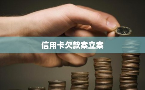 信用卡欠款案立案