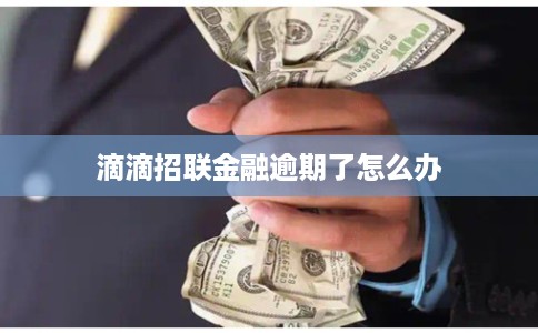 滴滴招联金融逾期了怎么办 滴滴招联金融逾期了怎么办
