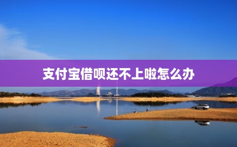 支付宝借呗还不上啦怎么办 支付宝借呗还不上啦怎么办