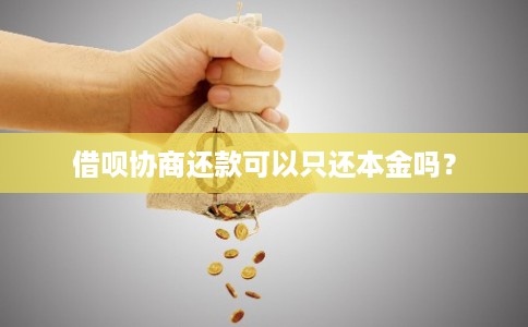 借呗协商还款可以只还本金吗? 借呗协商还款可以只还本金吗?