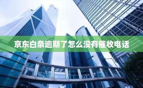 京东白条逾期了怎么没有催收电话