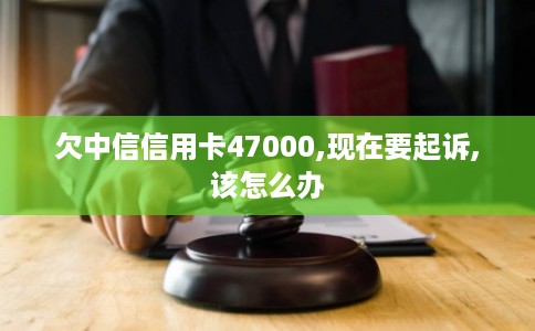 欠中信信用卡47000,现在要起诉,该怎么办