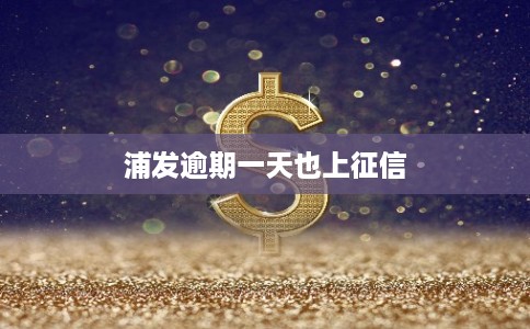 浦发逾期一天也上征信