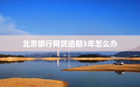 北京银行网贷逾期3年怎么办