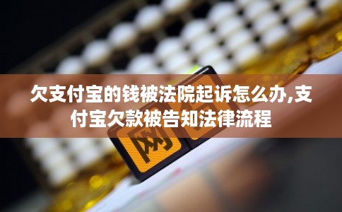欠支付宝的钱被法院起诉怎么办,支付宝欠款被告知法律流程
