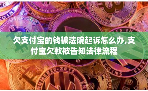 欠支付宝的钱被法院起诉怎么办,支付宝欠款被告知法律流程