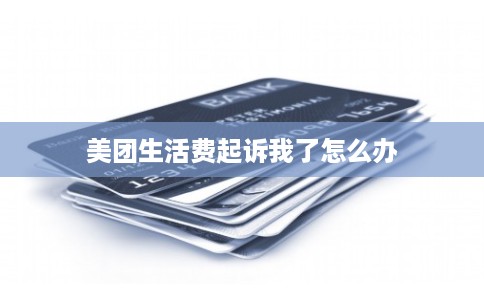 美团生活费起诉我了怎么办