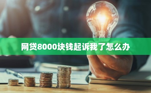 网贷8000块钱起诉我了怎么办