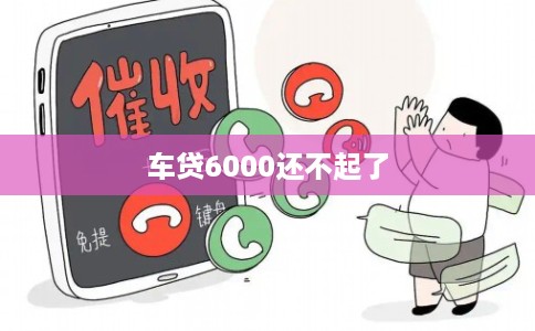 车贷6000还不起了