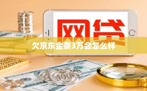 欠京东金条3万会怎么样