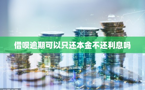 借呗逾期可以只还本金不还利息吗