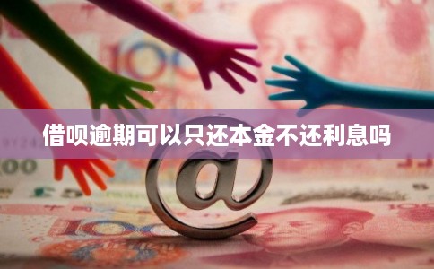借呗逾期可以只还本金不还利息吗