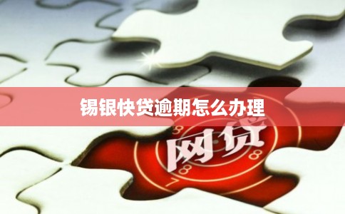 锡银快贷逾期怎么办理