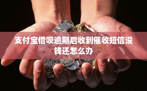 支付宝借呗逾期后收到催收短信没钱还怎么办