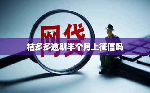 桔多多逾期半个月上征信吗