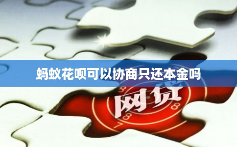 蚂蚁花呗可以协商只还本金吗 蚂蚁花呗可以协商只还本金吗