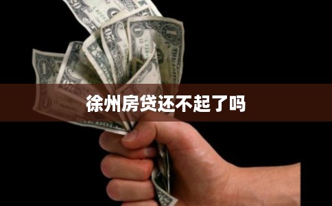 徐州房贷还不起了吗 徐州房贷还不起了吗