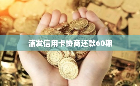 浦发信用卡协商还款60期