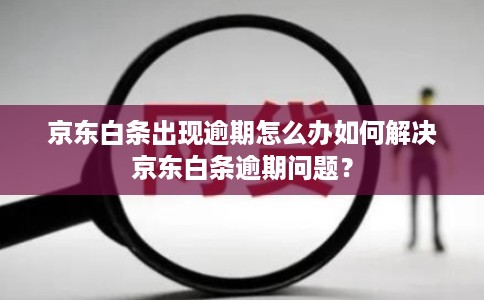 京东白条出现逾期怎么办如何解决京东白条逾期问题？