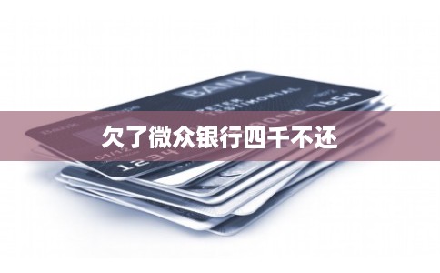 欠了微众银行四千不还