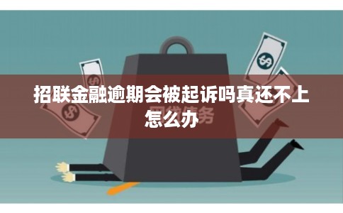 招联金融逾期会被起诉吗真还不上怎么办 招联金融逾期会被起诉吗真还不上怎么办