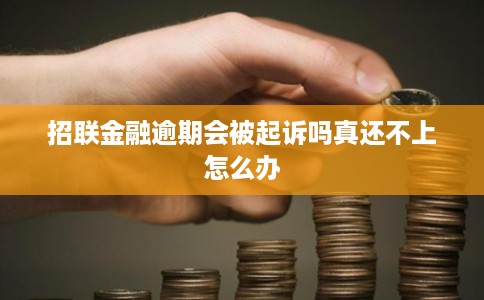 招联金融逾期会被起诉吗真还不上怎么办 招联金融逾期会被起诉吗真还不上怎么办