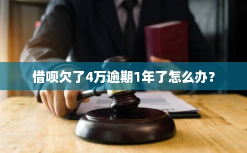 借呗欠了4万逾期1年了怎么办? 借呗欠了4万逾期1年了怎么办?