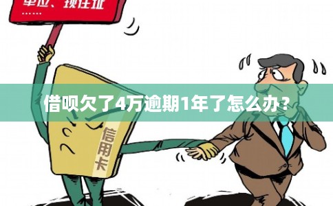 借呗欠了4万逾期1年了怎么办?