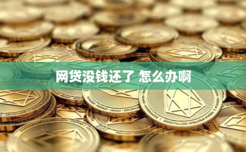 网贷没钱还了 怎么办啊