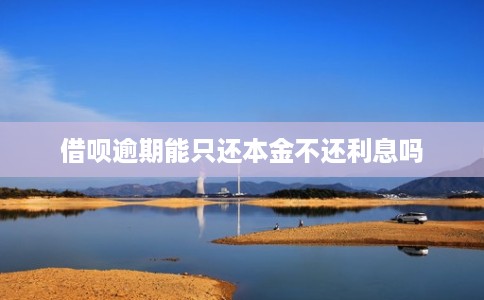 借呗逾期能只还本金不还利息吗 借呗逾期能只还本金不还利息吗