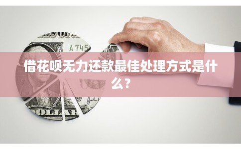 借花呗无力还款最佳处理方式是什么?