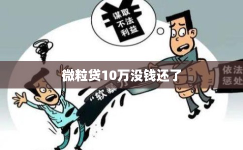 微粒贷10万没钱还了 微粒贷10万没钱还了