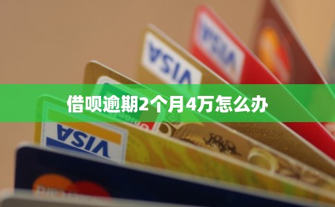 借呗逾期2个月4万怎么办
