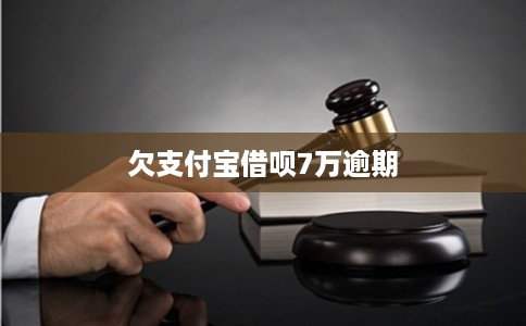 欠支付宝借呗7万逾期
