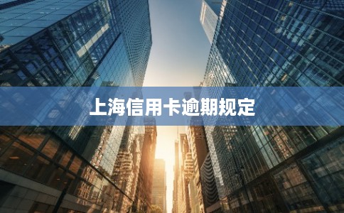 上海信用卡逾期规定 上海信用卡逾期规定