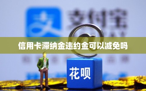 信用卡滞纳金违约金可以减免吗