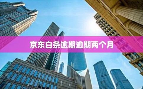 京东白条逾期逾期两个月 京东白条逾期逾期两个月