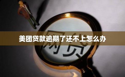 美团贷款逾期了还不上怎么办 美团贷款逾期了还不上怎么办