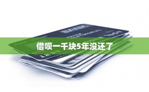 借呗一千块5年没还了