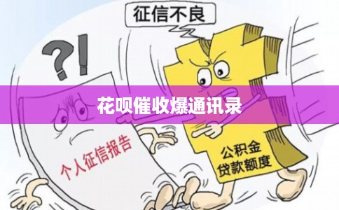 花呗催收爆通讯录