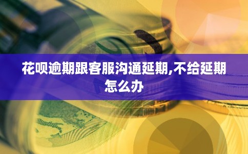 花呗逾期跟客服沟通延期,不给延期怎么办 花呗逾期跟客服沟通延期,不给延期怎么办