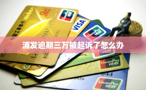 浦发逾期三万被起诉了怎么办 浦发逾期三万被起诉了怎么办