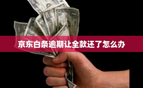 京东白条逾期让全款还了怎么办